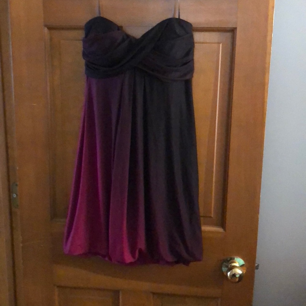Ombré strapless dress
